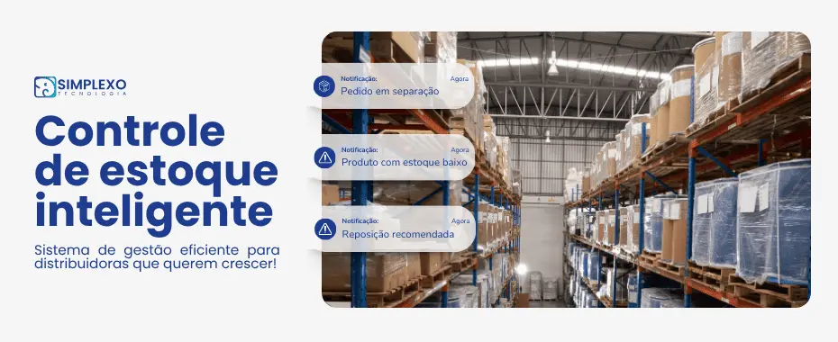 Controle de estoque inteligente ERP Simplexo
